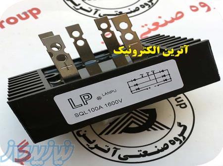 پل دیود سه فاز هیدسینک دار 1600 ولت 100 آمپر  SQL100A1600V 100A Amp 1600V Diode Bridge Rectifier 