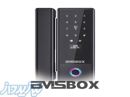 قفل دیجیتال شیشه سکوریت آنلاین با نمایشگر خارجی برند BMSBOX مدل SLG105