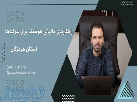 مشاوره مالیاتی اشخاص حقوقی ، راهکارهای مالیاتی هوشمند برای شرکت‌ها ،استان هرمزگان 