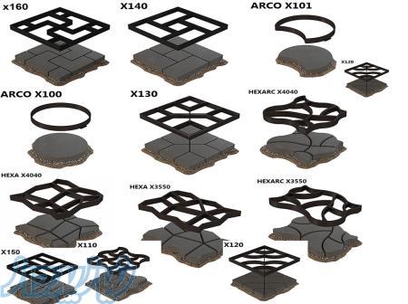 تولید قالب سنگفرش در ۱۲ طرح 