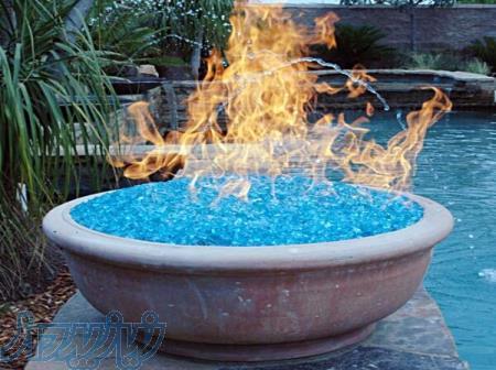 شیشه ضدحرارتfire glass مشعل اتشدان شومینه اتشکده 