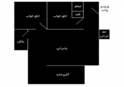 70 متری 2 خواب ساخت 92 نزدیک مترو گلشهر 